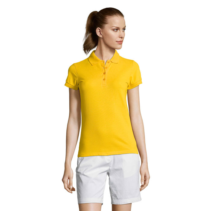 Polo publicitaire coton femme 170g - PASSION Jaune 1